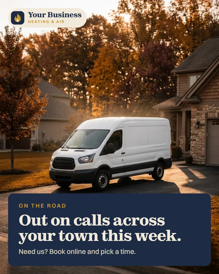 Sample post: Out on calls across your town this week.